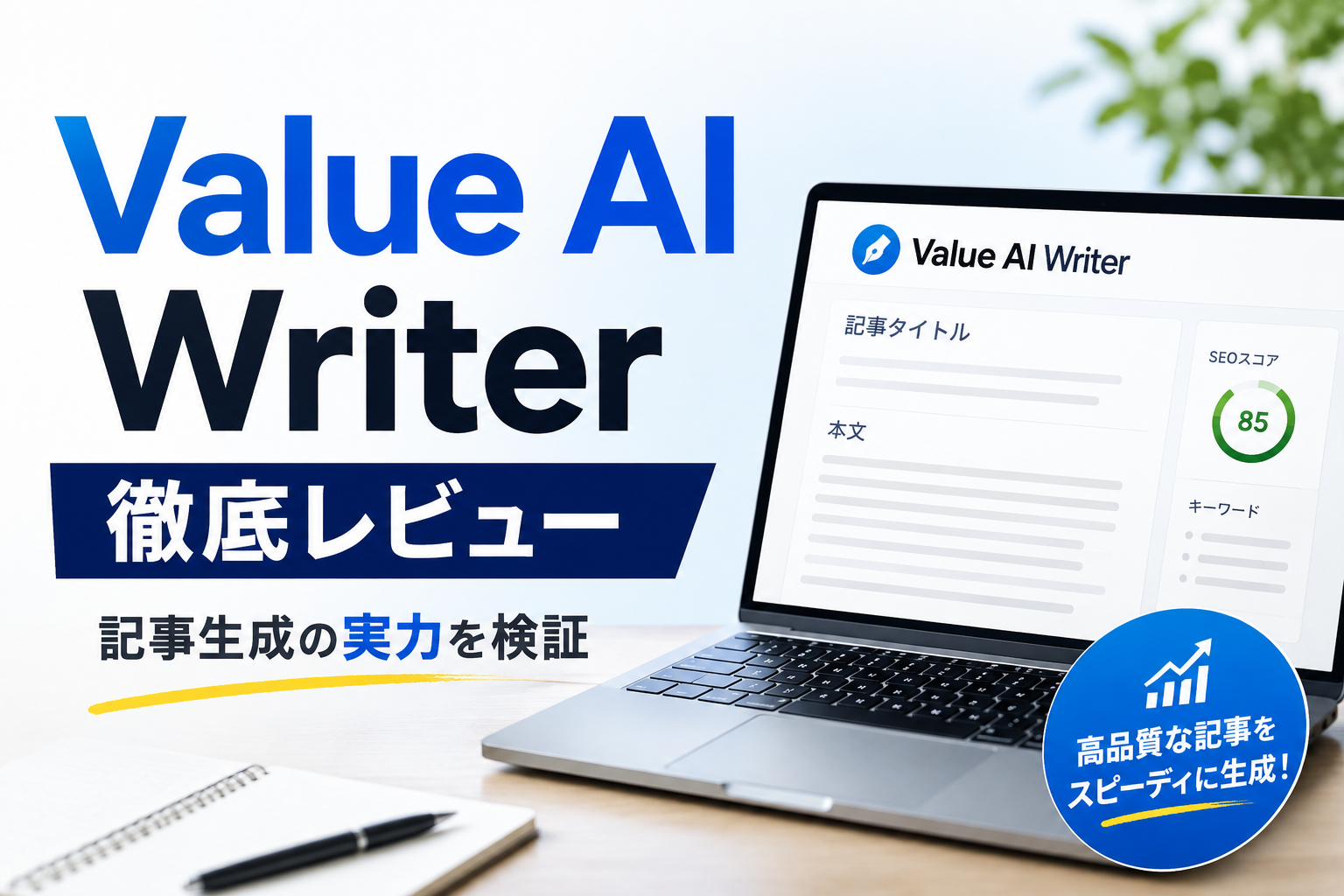 Value AI ライティングのレビュー