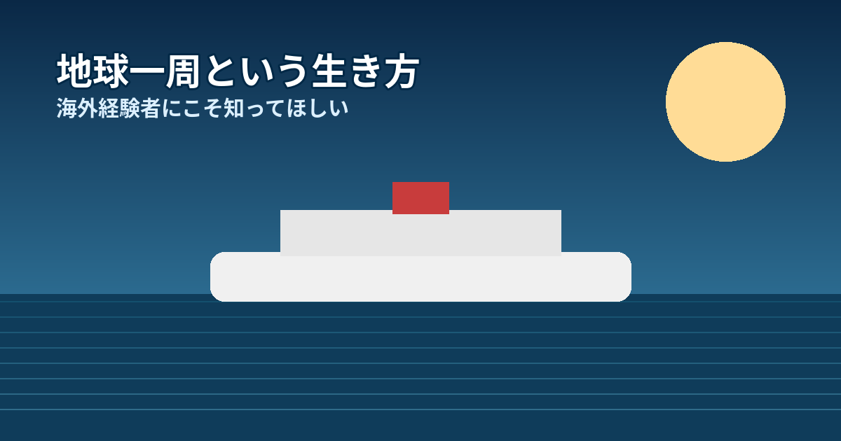 ピースボート世界一周クルーズのイメージ