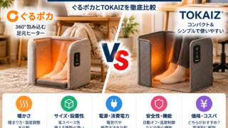 ぐるポカとTOKAIZを比較｜足元パネルヒーターの選び方2026